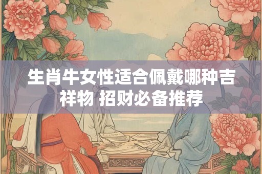 生肖牛女性适合佩戴哪种吉祥物 招财必备推荐