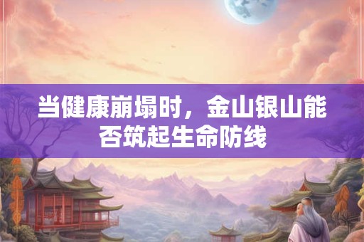 当健康崩塌时，金山银山能否筑起生命防线