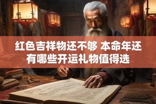 红色吉祥物还不够 本命年还有哪些开运礼物值得选