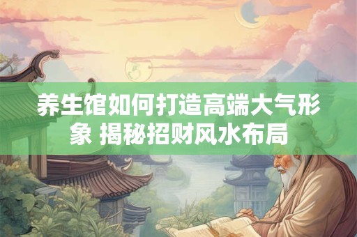 养生馆如何打造高端大气形象 揭秘招财风水布局