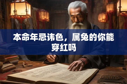 本命年忌讳色，属兔的你能穿红吗