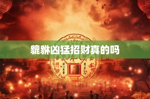 貔貅凶猛招财真的吗
