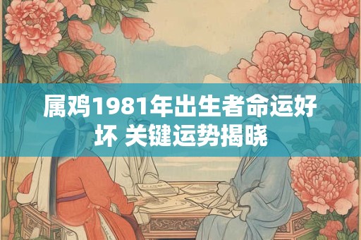 属鸡1981年出生者命运好坏 关键运势揭晓