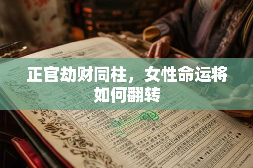 正官劫财同柱，女性命运将如何翻转