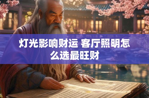 灯光影响财运 客厅照明怎么选最旺财