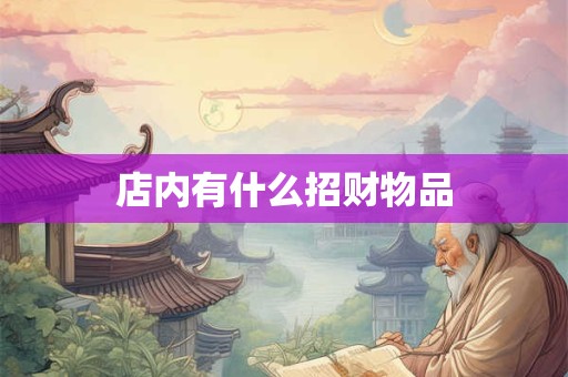 店内有什么招财物品