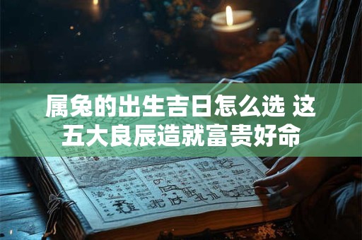 属兔的出生吉日怎么选 这五大良辰造就富贵好命