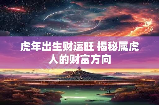 虎年出生财运旺 揭秘属虎人的财富方向
