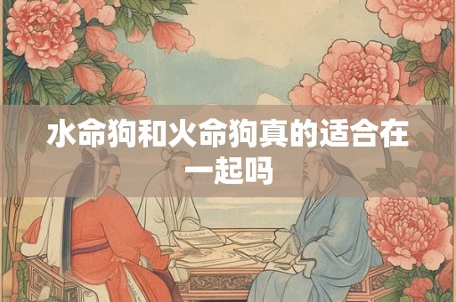 水命狗和火命狗真的适合在一起吗
