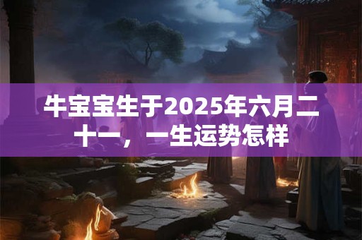 牛宝宝生于2025年六月二十一，一生运势怎样