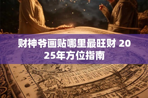 财神爷画贴哪里最旺财 2025年方位指南