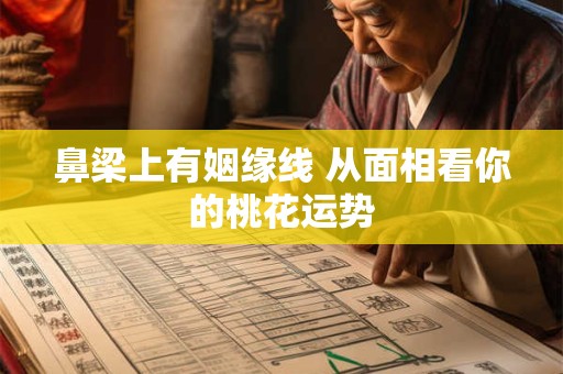 鼻梁上有姻缘线 从面相看你的桃花运势
