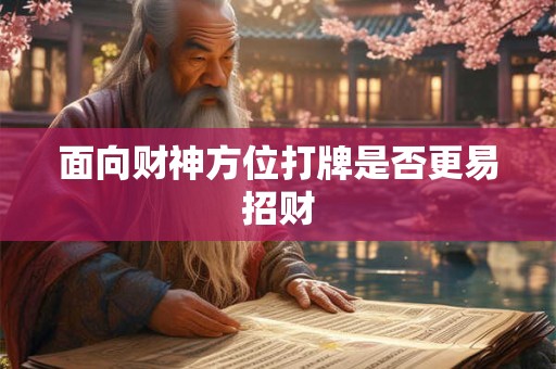面向财神方位打牌是否更易招财