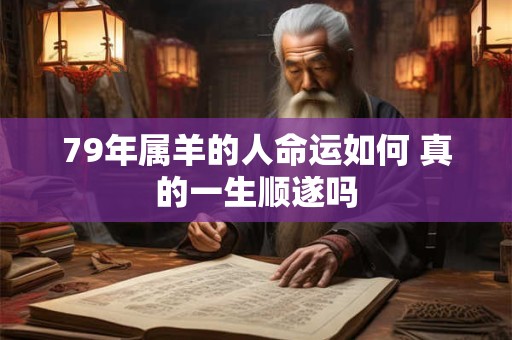 79年属羊的人命运如何 真的一生顺遂吗