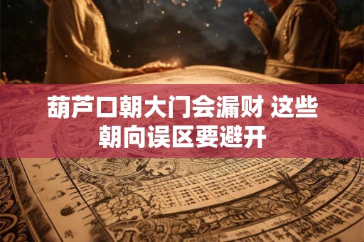葫芦口朝大门会漏财 这些朝向误区要避开