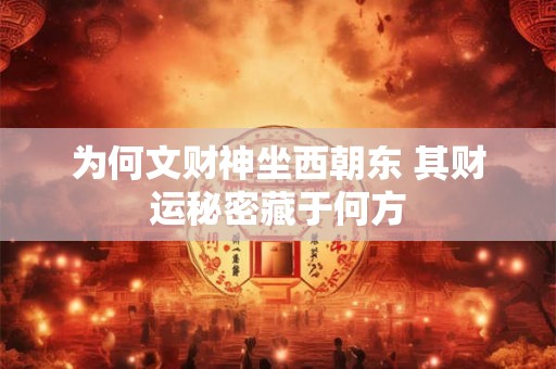 为何文财神坐西朝东 其财运秘密藏于何方