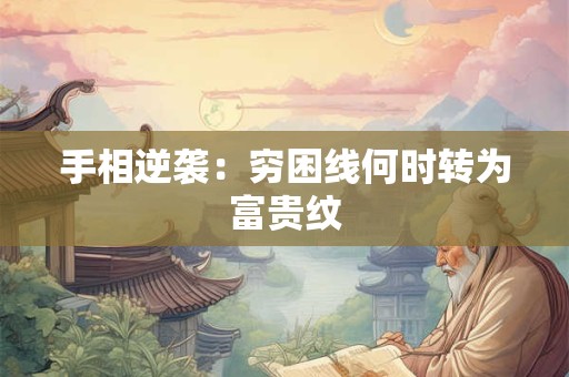 手相逆袭：穷困线何时转为富贵纹