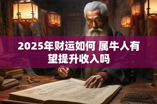 2025年财运如何 属牛人有望提升收入吗