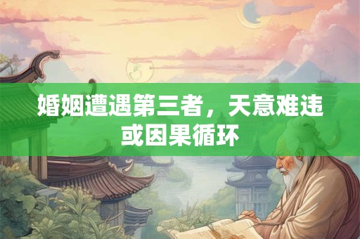 婚姻遭遇第三者，天意难违或因果循环