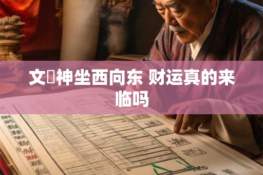 文財神坐西向东 财运真的来临吗