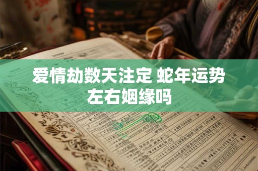 爱情劫数天注定 蛇年运势左右姻缘吗