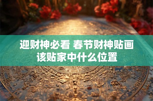 迎财神必看 春节财神贴画该贴家中什么位置