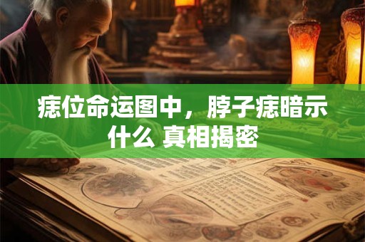 痣位命运图中，脖子痣暗示什么 真相揭密