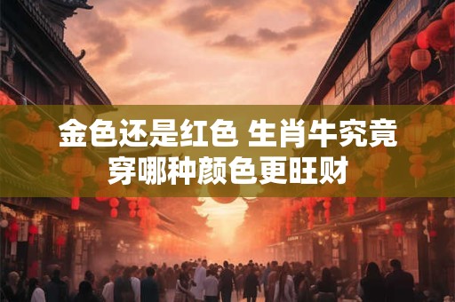 金色还是红色 生肖牛究竟穿哪种颜色更旺财