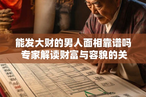 能发大财的男人面相靠谱吗 专家解读财富与容貌的关联