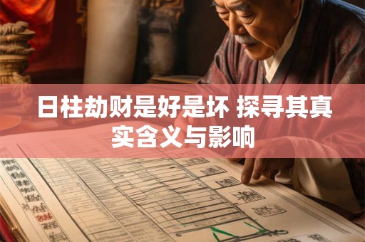 日柱劫财是好是坏 探寻其真实含义与影响