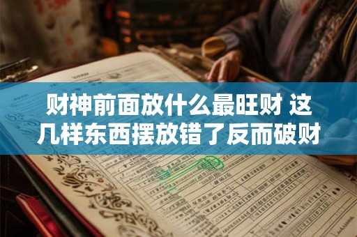 财神前面放什么最旺财 这几样东西摆放错了反而破财