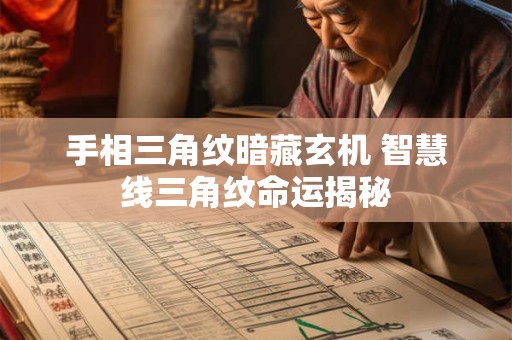 手相三角纹暗藏玄机 智慧线三角纹命运揭秘