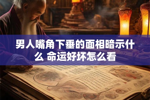 男人嘴角下垂的面相暗示什么 命运好坏怎么看