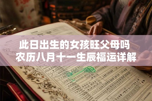 此日出生的女孩旺父母吗 农历八月十一生辰福运详解