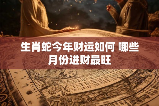 生肖蛇今年财运如何 哪些月份进财最旺