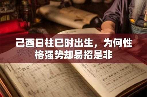 己酉日柱巳时出生，为何性格强势却易招是非