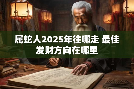 属蛇人2025年往哪走 最佳发财方向在哪里