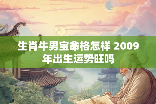 生肖牛男宝命格怎样 2009年出生运势旺吗