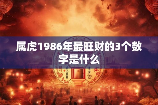 属虎1986年最旺财的3个数字是什么 属虎1986年最旺财的3个数字是什么