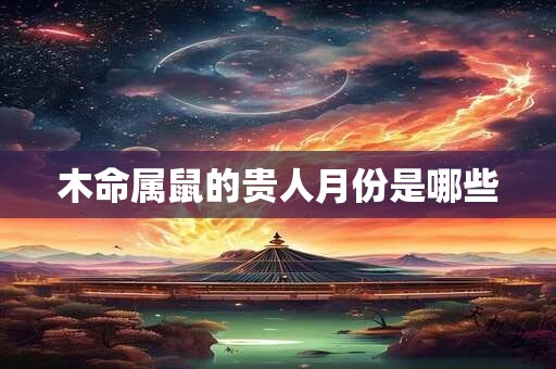 木命属鼠的贵人月份是哪些