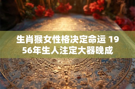 生肖猴女性格决定命运 1956年生人注定大器晚成