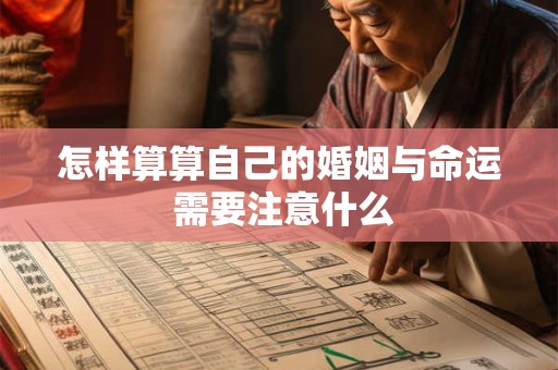 怎样算算自己的婚姻与命运 需要注意什么