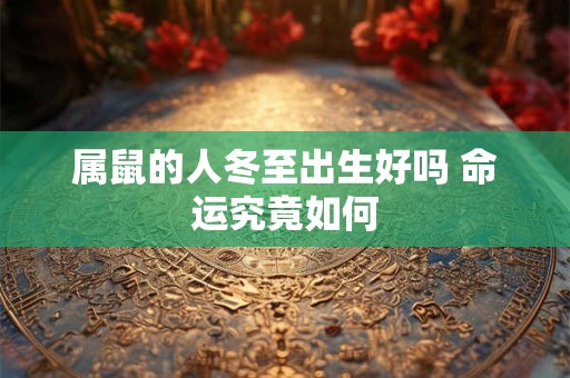 属鼠的人冬至出生好吗 命运究竟如何
