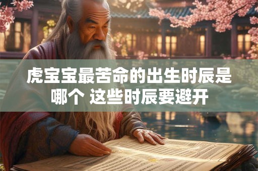 虎宝宝最苦命的出生时辰是哪个 这些时辰要避开