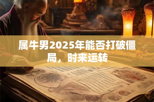 属牛男2025年能否打破僵局，时来运转