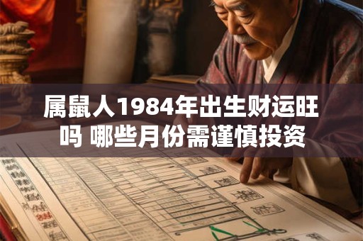 属鼠人1984年出生财运旺吗 哪些月份需谨慎投资