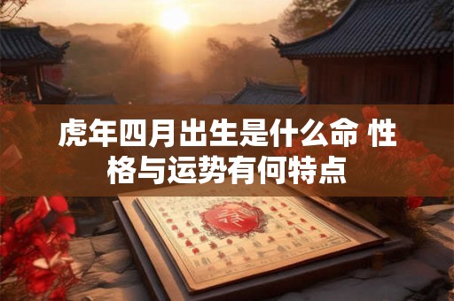 虎年四月出生是什么命 性格与运势有何特点