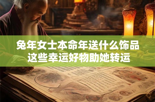 兔年女士本命年送什么饰品 这些幸运好物助她转运