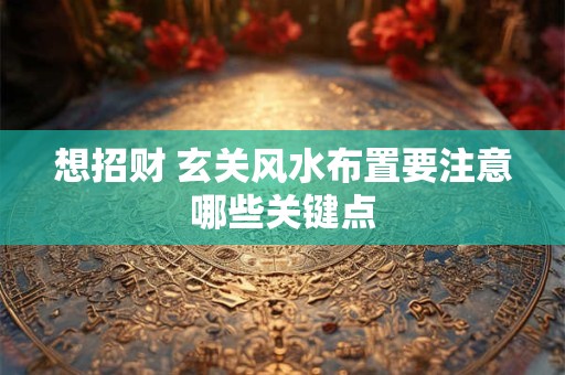 想招财 玄关风水布置要注意哪些关键点