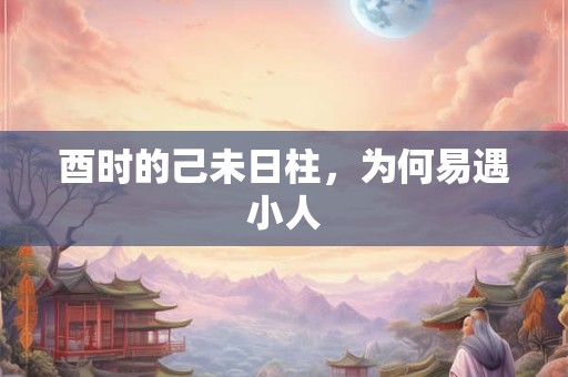 酉时的己未日柱，为何易遇小人